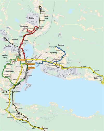 karta över hudiksvall Ny trafik Hudiksvall   X trafik