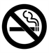 Bild på symbol för rökförbud.